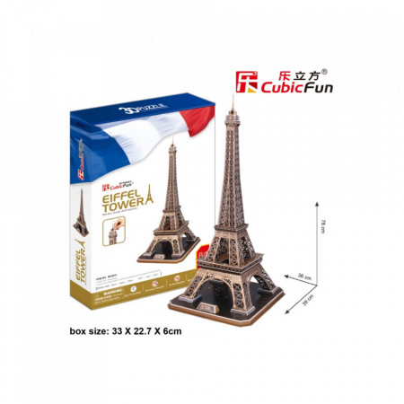 Cubic Fun - Puzzle 3D Turnul Eiffel (Nivel Complex 82 Piese) - Img 3