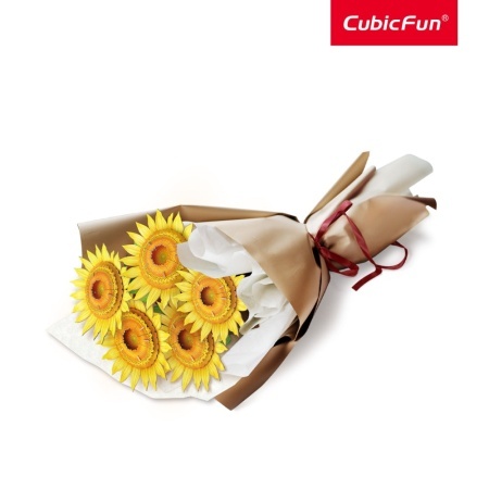 CubicFun Buchet de Floarea Soarelui 3D 209 piese - Img 3