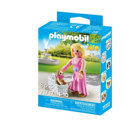 Playmobil - Figurina trendy cu animalut de colectie caine Chihuahua - Img 3