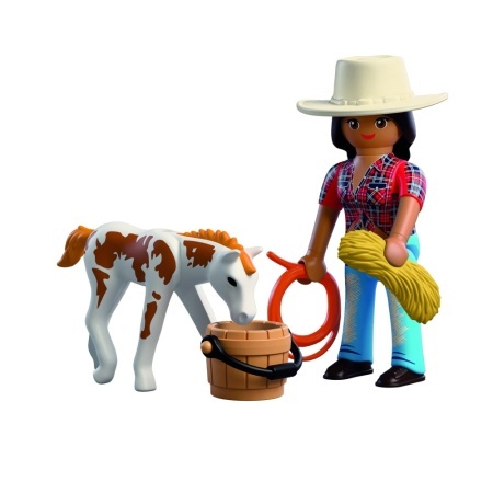 Playmobil - Set 2 figurine calareata si manz - Img 2