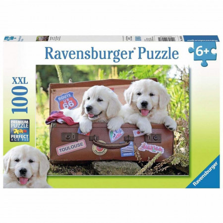 Puzzle Catei In Valiza, 100 Piese