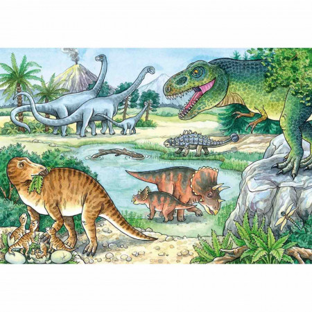 Puzzle Dinozauri, 2X24 Piese - Img 2