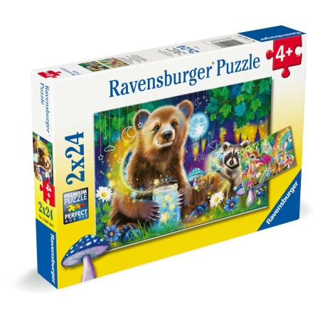 Ravensburger - Puzzle prietenii dragalasi ai padurii 2x24 piese - Img 2
