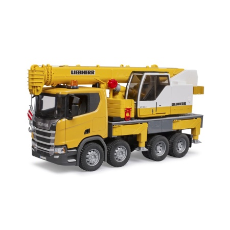 Bruder camion cu macara Scania Super 560R Liebherr cu lumini si sunete - Img 5