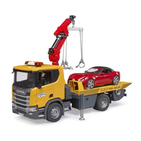 Bruder masina tractare Scania Super 560R cu lumini si sunete - Img 6