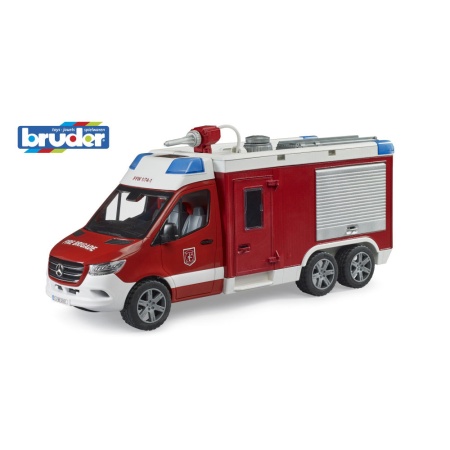 Bruder sprinter de pompieri Mercedes Benz cu sirena - Img 2