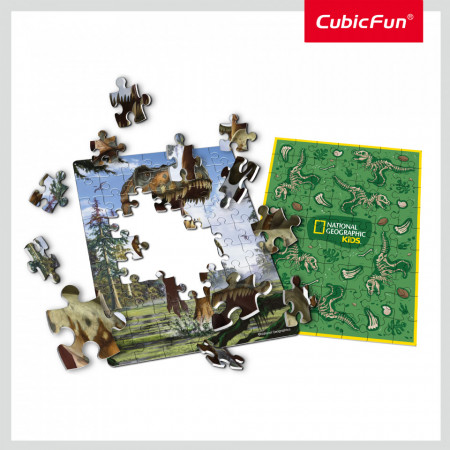 Cubic Fun - Puzzle In Cutie Tyrannosaurus Rex 63 Piese - Img 2