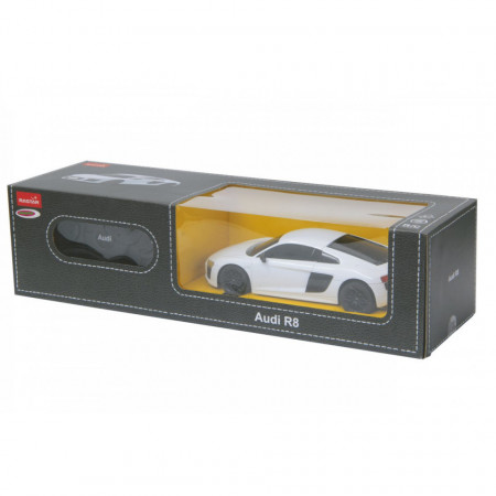 Masina Cu Telecomanda Audi R8 Alb Cu Scara 1 La 24 - Img 2
