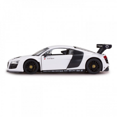 Masinuta Metalica Audi R8 Alb Scara 1 La 24 - Img 7