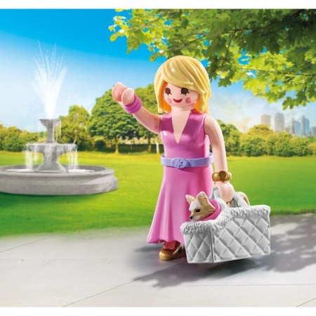 Playmobil - Figurina trendy cu animalut de colectie caine Chihuahua - Img 4
