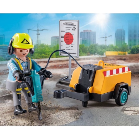 Playmobil - Muncitor cu ciocan demolator Playmobil - Img 5