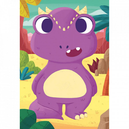 Puzzle Mix&amp;Match Dinozauri, 3X24 Piese - Img 4