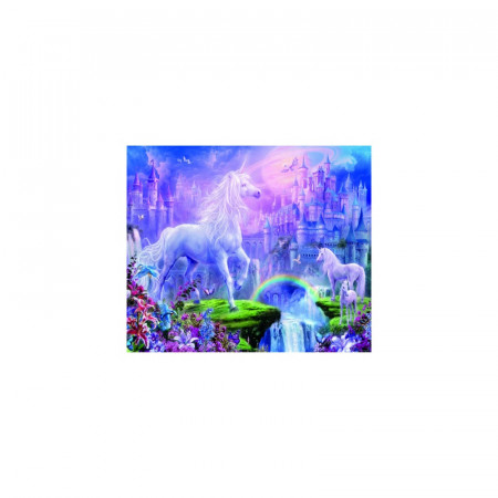 Puzzle unicorni la castel 100 piese starline cu sclipici - Img 2