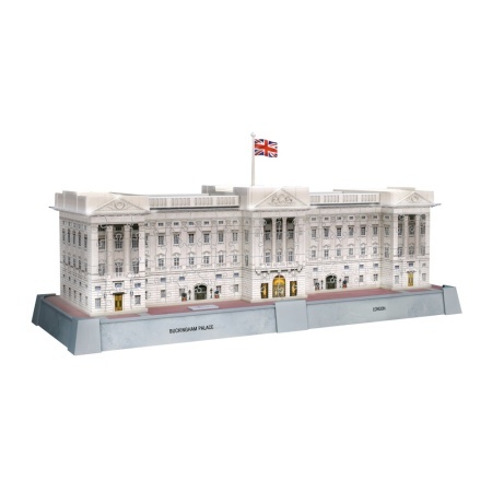 Ravensburger - Puzzle 3D iconic Palatul Buckingham cu LED 216 piese model de colectie in miniatura - Img 3