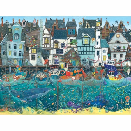 Ravensburger - Puzzle port cu mare agitata 1500 piese - Img 3
