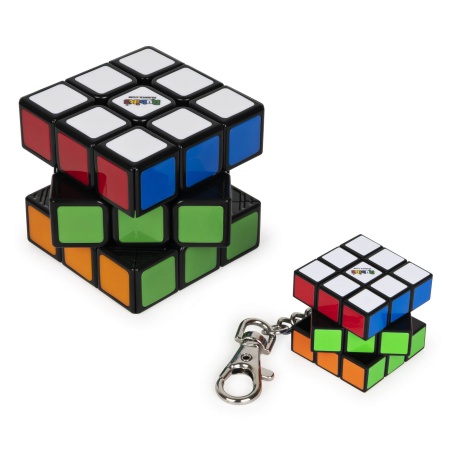 Set Cub Rubik 3X3 Clasic Si Breloc Originale - Img 2