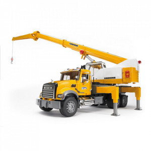 Bruder Camion Mack Granite Liebherr Cu Macara - Img 4