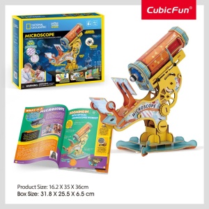 Cubic Fun - Joc Educativ STEM National Geographic puzzle 3D Microscop - Img 2