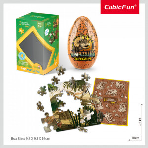 Cubic Fun - Puzzle In Cutie Triceratops 63 Piese - Img 3