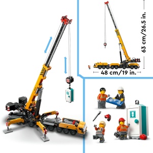 Macara mobila galbena de constructii - Img 4