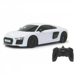 Masina Cu Telecomanda Audi R8 Alb Cu Scara 1 La 24 - Img 3
