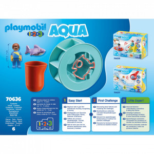 Playmobil - 1.2.3 Roata De Apa Cu Pui De Rechin - Img 3