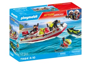 Playmobil-BARCA DE SALVARE CU SCUTER ACVATIC - Img 2
