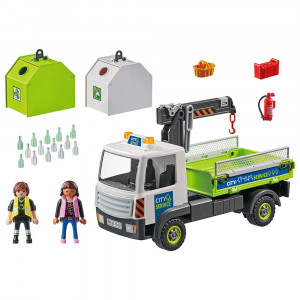 Playmobil - Camion De Reciclare Sticla Cu Container - Img 6