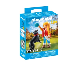 Playmobil - Figurina femeie cu animalut de colectie caine de Munte - Img 2