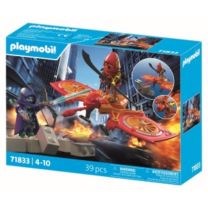 Playmobil - Jucarie de rol Lupta eroului cu drona si maleficul Ninja - Img 3