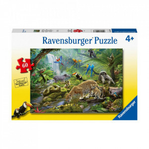 Puzzle Animale In Padurea Tropicala, 60 Piese - Img 2