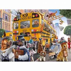 Puzzle Autobuzul Scolar Al Animalelor, 150 Piese - Img 2