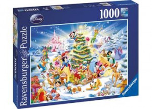 PUZZLE BRAD DE CRACIUN IN FAMILIA DISNEY, 1000 PIESE