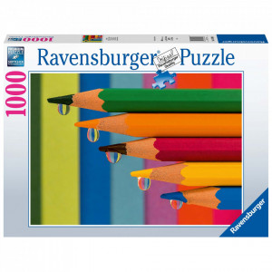Puzzle Creioane Colorate, 1000 Piese - Img 2