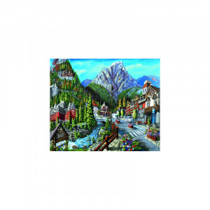 Puzzle Orasul Banff, 1000 Piese - Img 2