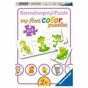 Puzzle Pui De Animale, 6X4 Piese - Img 2
