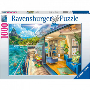 Puzzle Vapor Pe Insula Tropicala 1000 Piese - Img 2