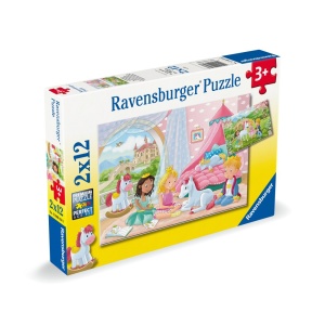 Ravensburger - Puzzle printese si unicorn 2x12 piese - Img 2