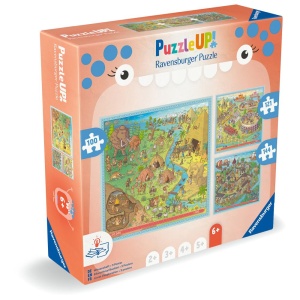 Ravensburger - Puzzle Up istorie 3 puzzle 100 121 144 piese - Img 2