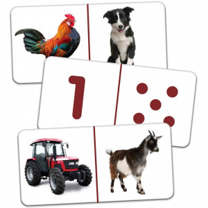 THE LEARNING JOURNEY - PUZZLE DOMINO ANIMALE DE LA FERMA - Img 2