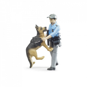 Bruder - Figurina Politist Cu Caine - Img 2
