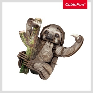 Cubic Fun - National Geographic Animale Salbatice Puzzle 3D Lenes cu trei degete 52 piese - Img 4
