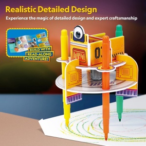 Cubic Fun - Puzzle 3D robot desenator 13 piese - Img 3