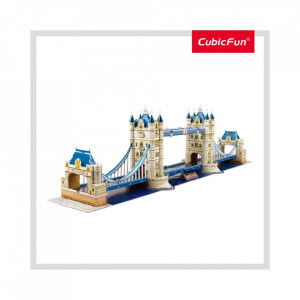 Cubic Fun - Puzzle 3D si Brosura-Tower Bridge 120 Piese - Img 4