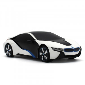 Masina Cu Telecomanda Bmw I8 Alba Scara 1 La 24 - Img 6