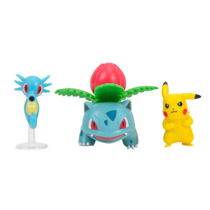 Pokemon - Set 3 figurine de actiune, (Pikachu #2 & Horsea & Ivysaur) S16 - Img 2