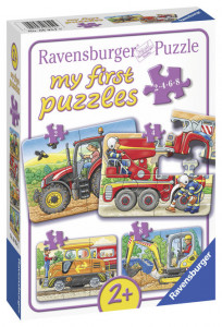 Primul Meu Puzzle Utilaje Agricole, 2/4/6/8 Piese