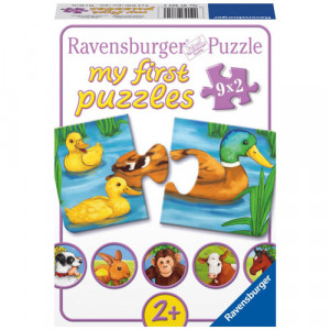 Puzzle Animale Adorabile, 9X2 Piese
