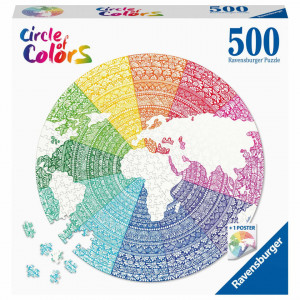 Puzzle Cerc Mandala, 500 Piese - Img 2