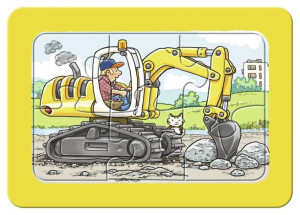 Puzzle Excavator, Tractor Si Basculanta, 3X6 Piese - Img 3